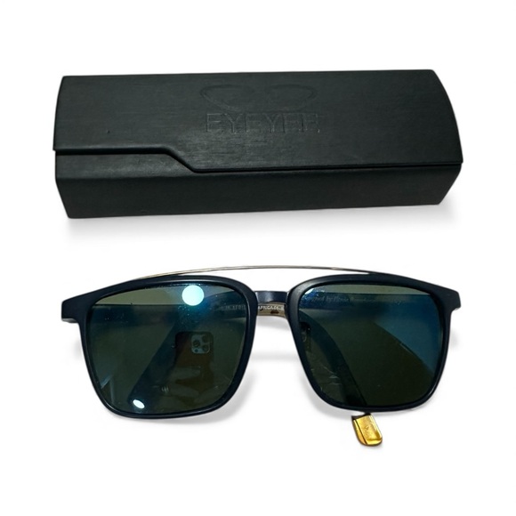 Etnia Barcelona sunglasses WLA Africa 05 Blue With Gold 56-17-140 Preowned. - Picture 2 of 9